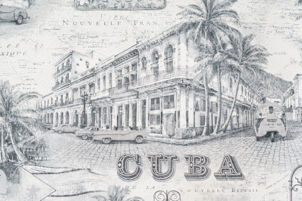 Обои с городским пейзажем виниловые OVK Design Куба арт. 10229-05